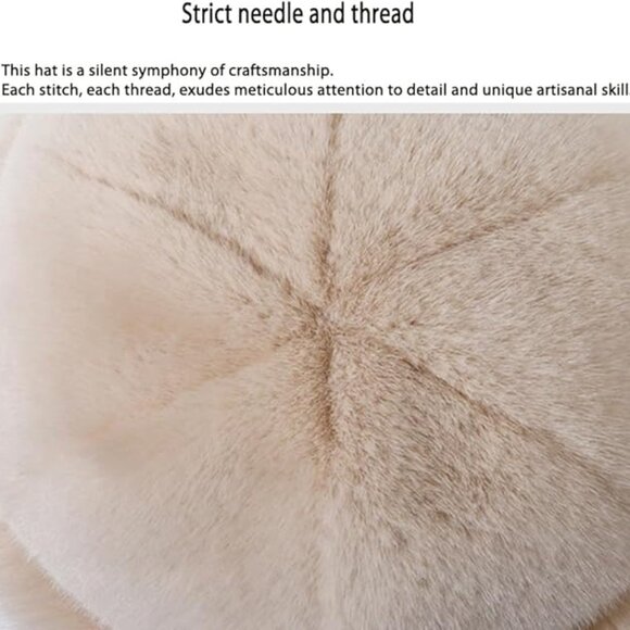 Luxe Vegan Fur Fall Winter Hat main image 4